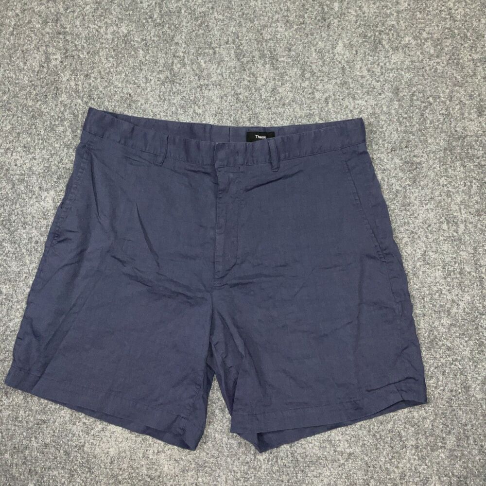 Theory Shorts Mens Size 34 Blue Casual Chino Preppy Business